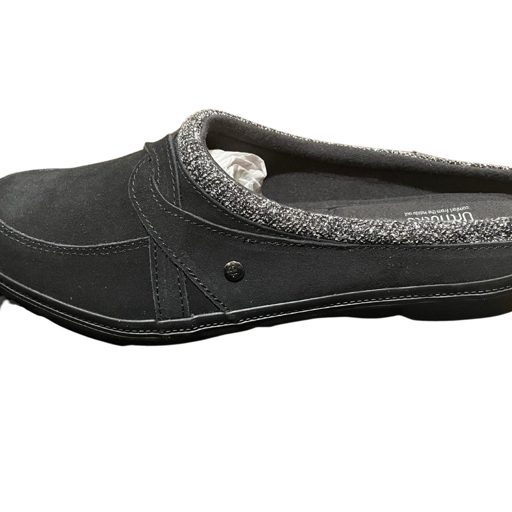 Grasshopper ortholite Suede Mules Black Size 11W slip on